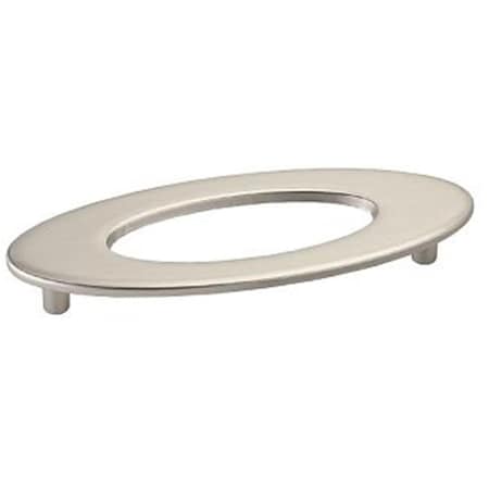 Gan Eden Oval Pull With Hole, Satin Nickel, 96 mm GA696943